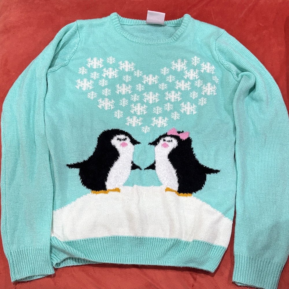 🌈Marks & Spencer Mint Penguin Sweater🌈